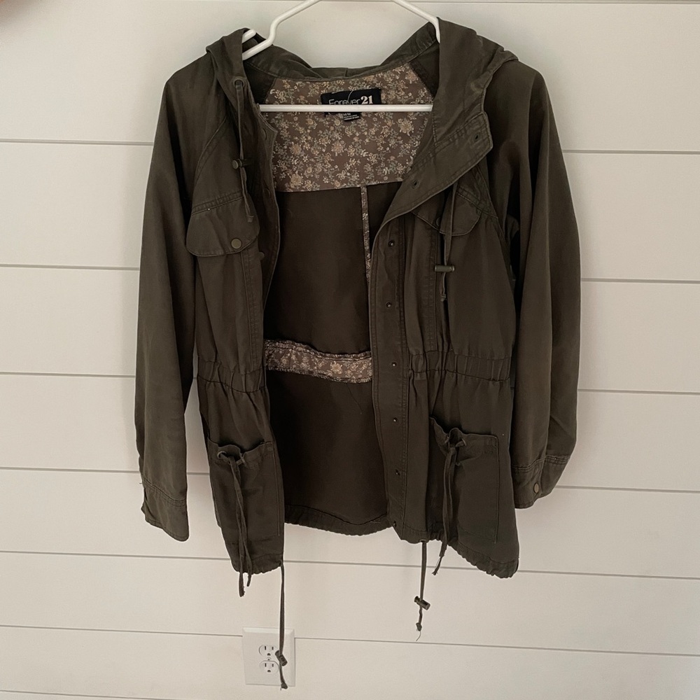 Forever 21 Green Anorak Jacket